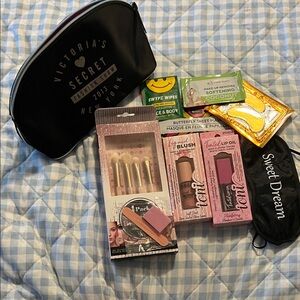 Victoria's Secret Black Bag with Beauty Essentials